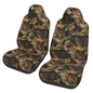 Auto Seat Covers Brown Leaf Camo Front Seat Protector Fit for Most Cars, Sedan, SUV, Van Hunting Camouflage 2 Pcs Bucket Seats Cover, Machine Washable and Soft - color: Camouflage Leaf