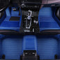 enheng Custom Waterproof Leather Car Floor Mats Fit for Most Car SUV Truck & Sportscar All Weather Protection Vehicles (Blue Stripe) - color: Blue Stripe