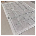 Car Ceiling Cargo Net with 2 Pockets - 35.4"x25.5" Cross-Strap Reinforced Double-Layer Mesh Organizer, Adjustable for SUVs - Road Trips, Camping, Commuting Storage Organization - Gray - size: 35.4"x25.6"-Gray