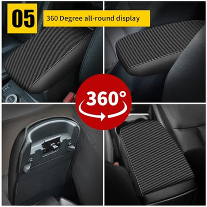 AOMSAZTO Carbon Fiber Armrest Covers for 2012 2013 2014 2015 Honda Civic Black - color: black-3