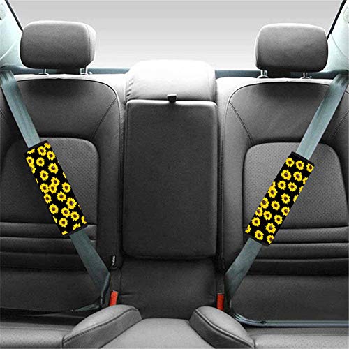 Dolyues Animal Leopard Print Car Seat Belt Cover Seatbelt Pads for Women Adults, All Season Universal Funny Shoulder Strap Padding for Vehicle, SUV, Full Set of 2, Tote Bags Scratchproof - color: leopard print