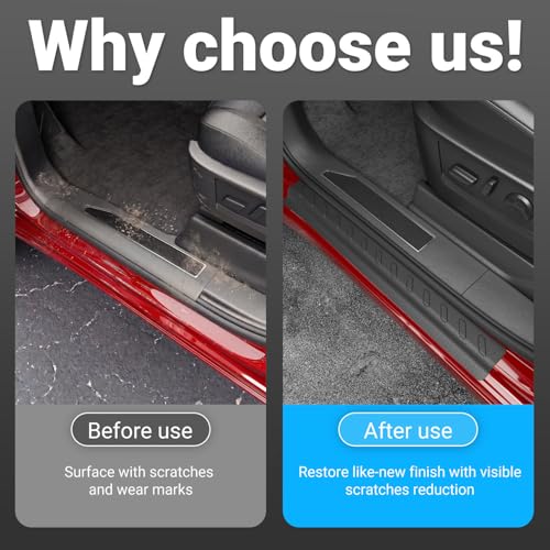 Exterior Door Sill Protector Compatible with 2019-2026 Chevy Silverado GMC Sierra 1500 Crew Cab Door Sill Guard Replacement for 2019-2026 Chevy Silverado Accessories - size: Compatible with 19-26 Silverado Sierra 1500(EXT)