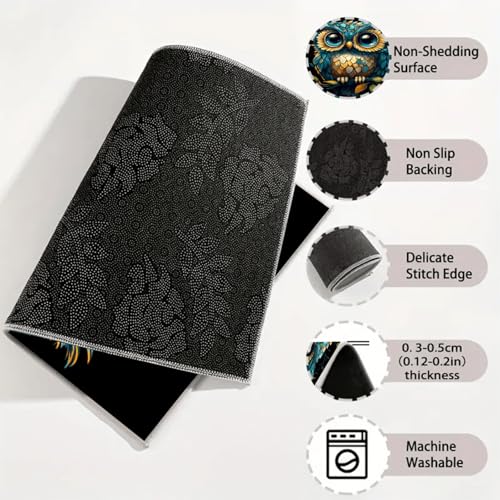 Universal Car Trunk Mat, All Weather Trunk Protection Cargo Liner, Stylish Vehicle Interior Accessories, Durable Cargo Mat Rear Trunk Line Suitable for Most Car (Cute Owl Print, 29" x 39") - color: Cute Owl Print