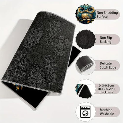 Universal Car Trunk Mat, All Weather Trunk Protection Cargo Liner, Stylish Vehicle Interior Accessories, Durable Cargo Mat Rear Trunk Line Suitable for Most Car (Cute Owl Print, 29" x 39") - color: Cute Owl Print