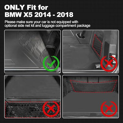 Cargo Liner Compatible with BMW X5 2014-2018 | AOMSAZTO All Weather Back Trunk Mat Rear Trunk Liner Cargo Mat Cargo Tray for 2014-2018 BMW X5 - color: X5 2014-2018, size: Cargo Liner