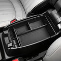 Center Console Organizer Compatible with Ford Escape 2020-2026/Bronco Sport 2021-2025 Accessories, Insert Armrest Box Secondary Storage Tray Black ABS Materials (Not for U725 2-Door)