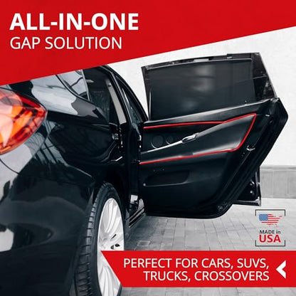 Car Gap Filler – 10 Ft Red Trim Molding - Made in USA – Award Winning Universal Car Interior Accessories for Dashboards, Panels, & Air Vents – Easy DIY Installation