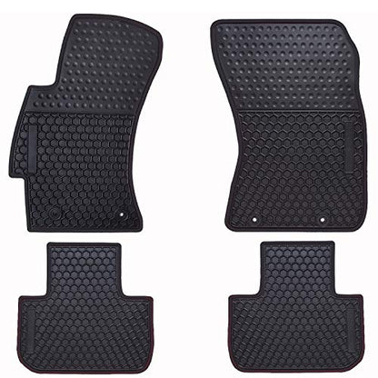 Ucaskin Car Floor Mats Custom Fit for Subaru Forester 2018 2017 2016 2015 2014 Odorless Washable Rubber Heavy Duty All Weather Protection Car Floor Liner-Black - size: 2014-2018