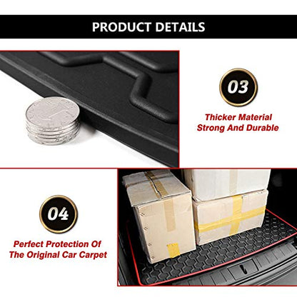 Cartist Cargo Liner Compatible with 2015-2024 Jeep Renegade Trunk Mat Car Rear Boot Liner