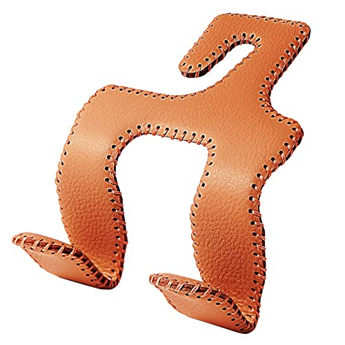 Car Headrest Hooks for Purses and Bags, Upgraded 2 in 1 Cars Back Seat Head Rest Hanger Vehicle Leather Organizer Storage Holder Hook Matching Cars Interior, 1-Pack, Brown - color: Brown, size: 1 Pack