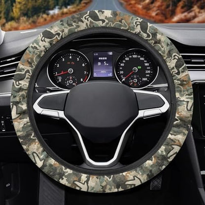 Camo Steering Wheel Cover 15 Inches for Men Duck Neoprene Anti-Slip Car Steering Wheel Grip Wrap Soft Car Accessories Protective for SUV Vehicle Sedan Truck - color: Camo Hunting Duck Print