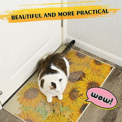 Heavy Duty Doorway Carpet Protector, Heavy Duty Plastic Prevents Cats and Dogs from Scratching your Carpet and Rugs at Doorways Non-Slip 8.2Ft Floor Runner Thicker for Better Protection and Durability