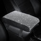 SEG Direct Diamond Auto Center Console Cover, Bling Car Armrest Cover, Memory Foam Armrest Cushion Pad with Crystal Rhinestones, Universal Seat Box Cover, White Diamond - color: White Diamond