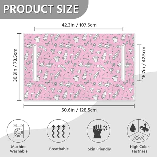 Golf Cart Seat Covers, Universal Golf Cart Seat Towel Blanket for Yamaha, EZGO, Club Car, Icon and More 2-Seat Carts, 100% Microfiber Keeps Seat Comfortable and Clean - color: golf