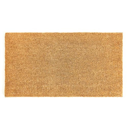 Coco Coir Door Mat with Heavy Duty Backing, Welcome Doormat (17" x 30"), Doormat Entrance (Plain - 1Pack)