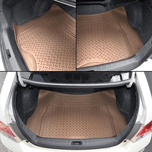 BDK Premium Cargo Car Trunk Mat/Liner - PVC (Beige) (31.5" x 50") - color: Beige