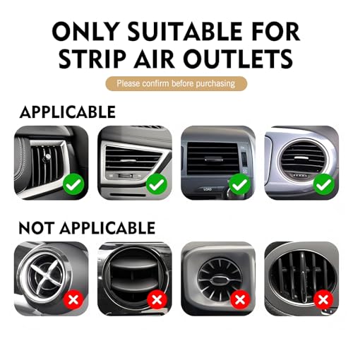 10PCS Bling Car Vent Outlet Trim, Sparkling Rhinestone AC Vent Decoration Strip, ABS Scratch-resistant Auto Interior Protective Accessory, Universal for Most Cars Trucks SUVs (White)