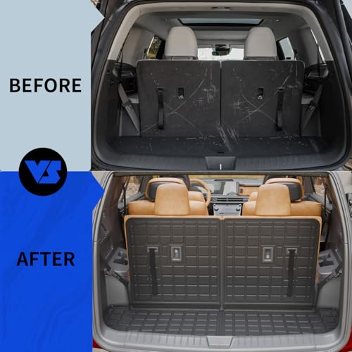 Cargo Mat Compatible with 2024 2025 2026 Hyundai Santa Fe Trunk Mat Cargo Mat Cargo Liner All Weather Santa Fe Accessories (Trunk Mat with Backrest Mat)