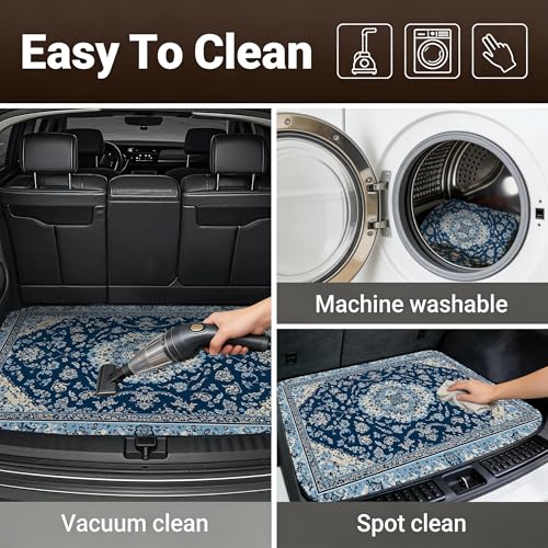 Car Trunk Mat - Universal Size 29" x 39", Bohemian Style Cargo Liner, Car Accessory for SUVs/Sedan/Wagons, Durable Protective Mat, Trunk Liner for Families/Travel Enthusiasts - style: Bohemian style-9