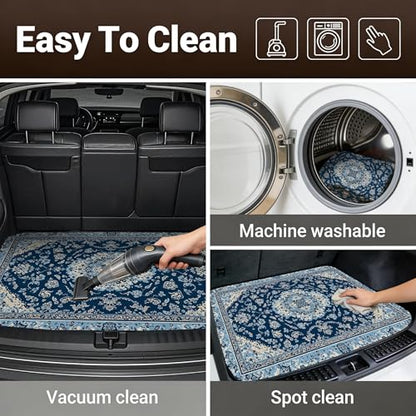Car Trunk Mat - Universal Size 29" x 39", Bohemian Style Cargo Liner, Car Accessory for SUVs/Sedan/Wagons, Durable Protective Mat, Trunk Liner for Families/Travel Enthusiasts - style: Bohemian style-9