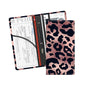 Leather Car Registration and Insurance Card Holder, Cute Car Accessories Vehicle Glove Box Car Organizer for Documents, Cards, License Pink Black Leopard - color: Pink Black Leopard