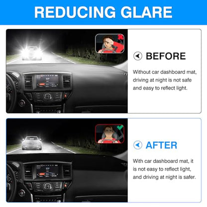 Autorder Dashboard Cover Mat for 2013-2020 Nissan Pathfinder Accessories Dash Cover Upgrade Velvet Dash Mat Sunshade Glare UV Rays Protector - size: 2013-2020 Nissan Pathfinder