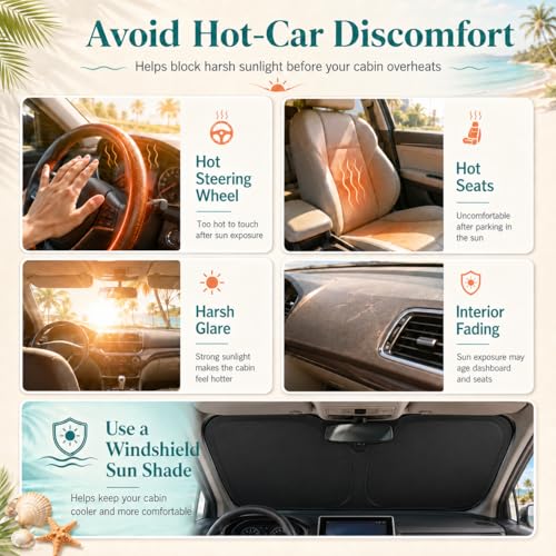 Sentra Versa Frontier Dedicated Windshield Sun Shade, Sunshade Windshield Visor for Nissan Sentra 2007-2025, Versa 2012-2025. - size: Nissan Sentra Versa Frontier