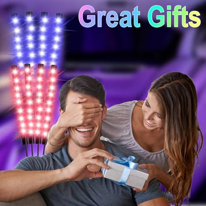 Car Interior Lights, 5V LED Strip Lights with USB Adapter, Ambient Car Lighting Kit, App & Remote Control Music Sync Color Change Strip Lights for SUVs & Trucks (48LED Beads) - color: USB Adapter(48LED Beads)