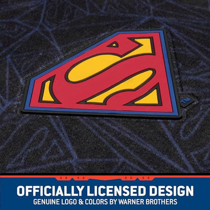 Warner Bros DC Comics Superman 4pc Carpet Floor Mats Car Accessories - Set for Car, Truck, Van, SUV - No-Slip Grip - Universal Fit Front 26" x 16.5", Rear 14" x 16.5" - style: Superman