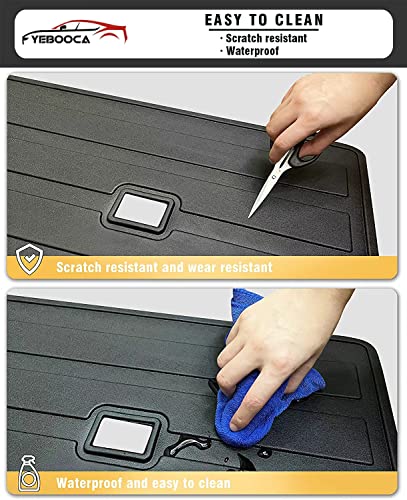 Cargo Liner Compatible with 2021-2026 Bronco Sport Trunk Mat Back Seat Cover Protector (Backrest Mats) - size: For 2021-2026 Ford Bronco Sport(Backrest Mat)