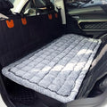 Backseat Pet Bed Mat, Truck Plaid Dog Bed for Car Back Seat, Deluxe Dog Seat Covers, Non-Slip Travel Pet Mat, Fit for Backseat Extenders and Trucks SUVs (Grey, 24.8x54 inch) - color: Grey