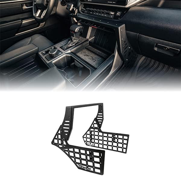 Rago Fabrication Center Console Molle Panels & Device Bridge for The 2022-2026 Toyota Tundra | Mount for Pouches, Med-Kits, Tools, Holsters & Other Accessories | Made in The USA | Truck Accessories - size: Tundra 3rd Gen