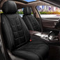 Full Set 5 Seats Custom Fit Faux Leather Seat Covers for Nissan Frontier 2007-2026, Airbag Compatible, Black - color: #077 Black, size: 5 Seats