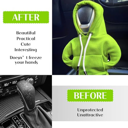 vvag Gear Shift Hoodie, Dutch Fleece, Green, Universal Fit (16.54 x 4.53 inches), Hardware Handle Accessory - color: Green