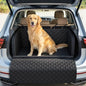 Pecute SUV Cargo Liner for Dogs, Water Resistan Pet Trunk Cover with Soft Cushion, Non-Slip Dog Back Seat Mat for SUVs Sedans with Bumper Flap Protector, Padded, Black - size: L