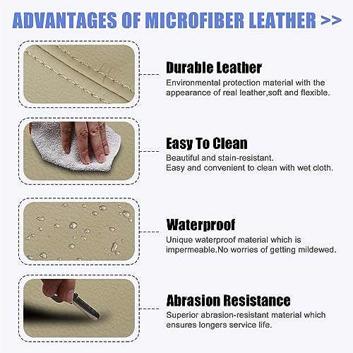X AUTOHAUX Car Center Console Lid Armrest Seat Box Cover Protector Replacement Microfiber Leather for Toyota Prius 2004-2009 Beige - color: Beige