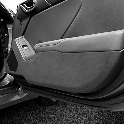 Car Door Anti Kick Pad for Toyota GR86 Subaru BRZ 2021 2022 2023 2024 2025 Italian Suede Protective Stickers Interior Decals Accessories Self-Adhesive Side Edge Protection Mats Cover