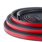 52.4Ft Universal Self Adhesive Weather Seal Strip for Auto, 51/100 x 1/5 Inch Thick, Car Door & Window Weatherstrip with Engine Cover (2 Rolls, 26.2 Ft Each) - size: 52.4 Feet Long