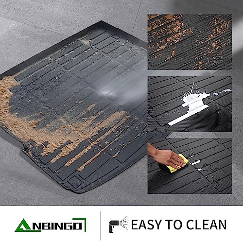 ANBINGO® Floor Mats & Cargo Liner for 2025 2026 Kia K4 LX LXS EX GT-Line/GT-Line Turbo All Weather Car Mats TPE Floor Liners K4 Accessories - size: For Kia K4 2025-2026/Full Set