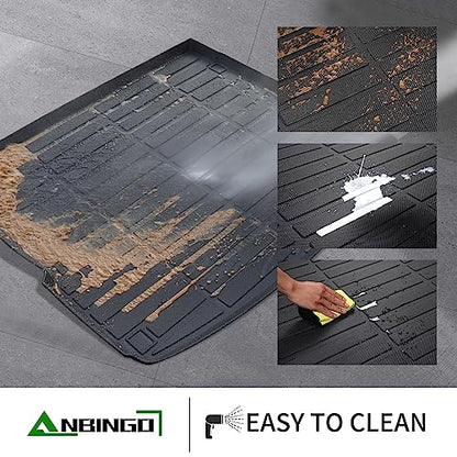 ANBINGO® Floor Mats & Cargo Liner for 2025 2026 Kia K4 LX LXS EX GT-Line/GT-Line Turbo All Weather Car Mats TPE Floor Liners K4 Accessories - size: For Kia K4 2025-2026/Full Set