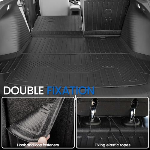 Floor Mats Set for 2023-2025 2026 Honda HR-V, All Weather TPE Backrest Mat Trunk Mat Cargo Liner Door Sill Guards Accessories for HRV (Floor Mats Set)