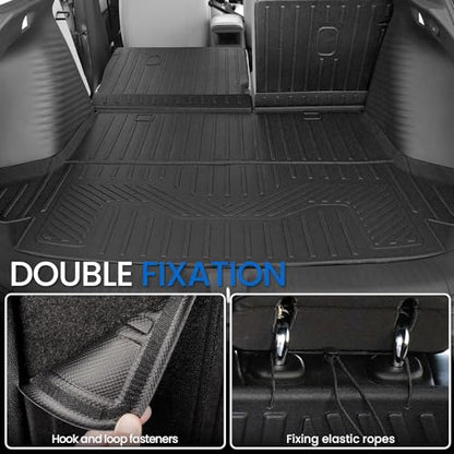 Floor Mats Set for 2023-2025 2026 Honda HR-V, All Weather TPE Backrest Mat Trunk Mat Cargo Liner Door Sill Guards Accessories for HRV (Floor Mats Set)