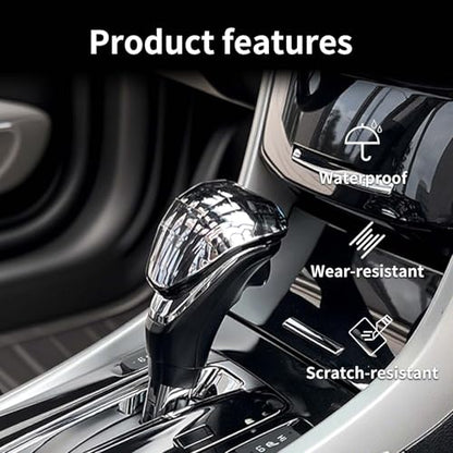 Car Center Console Shift Knob Cover Trim for Honda Accord 2012 2013 2014 2015 2016 2017, Bling Gear Shift Knob Cover, Interior Accessories, Central Shifter Stick Panel, Crystal Style, 1 PC