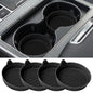 Lazebox 4-Pack Silicone Car Cup Holder Coasters, Universal Non-Slip Cup Holder Inserts, Anti-Rattle & Waterproof Car Interior Accessories, Fits Most Cars, SUVs & Trucks