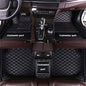 MELKEN Custom Fit Leather Car Floor Mats for 95% of Cars Full Coverage Floor Liners Car Mats (Black) - color: Black