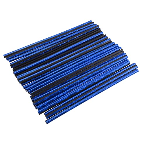 Motoforti Universal Car Vent Outlet Trims, Car Interior Accessories, Air Conditioner Vent Outlet Trim Decoration Strip, PVC, Blue, 40 Pcs