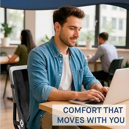 Samsonite Lumbar Support Pillow Mid and Lower Back with Cooling – Office Chair Back Cushion, Gaming Chair, Desk Chair, Car Seat Lumbar, Work from Home Office Accessories, Black with Cooling - color: Black With Cooling Gel