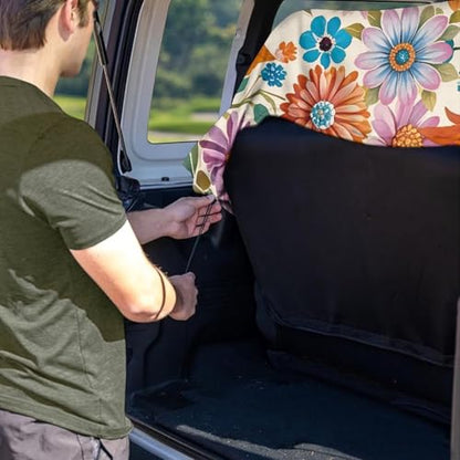 Boho Dragonfly Print Waterproof Towel Back Seat Cover for Car Truck Van SUV, Durable Rear Bench Seat Cover for Kids Dogs, Seat Back Protector, Easy to Install - color: Boho Dragonfly