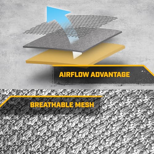 Caterpillar AeroMesh Car Seat Covers, Breathable Full Coverage Universal Front Seat Protectors Mesh Seat Cushions for Car, Fits Most Vehicles (2PC)