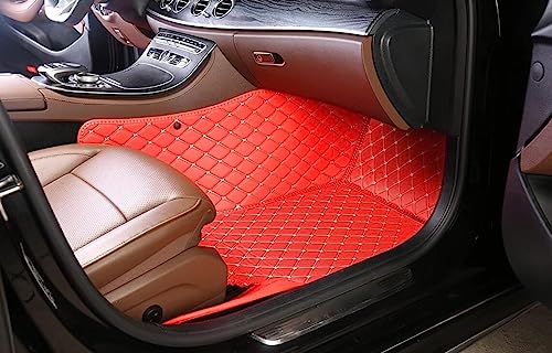 Custome Car Mats Accessories All Weather Floor mats Compatible with Automotive Floor Mats Passenger car mats (3D Red) - color: 3d Red